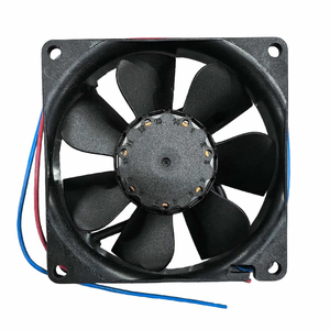 พัดลมระบายความร้อนแบบแกน DC ขนาด 80 มม. รุ่น 8414N แรงดันไฟฟ้า 24VDC ความเร็ว 3100 รอบต่อนาที ปริมาณลม 47CFM กำลังไฟ 2 วัตต์ พร้อมตลับลูกปืนแบบคู่ สำหรับจอแสดงผลดิจิทัล - Product Image 1
