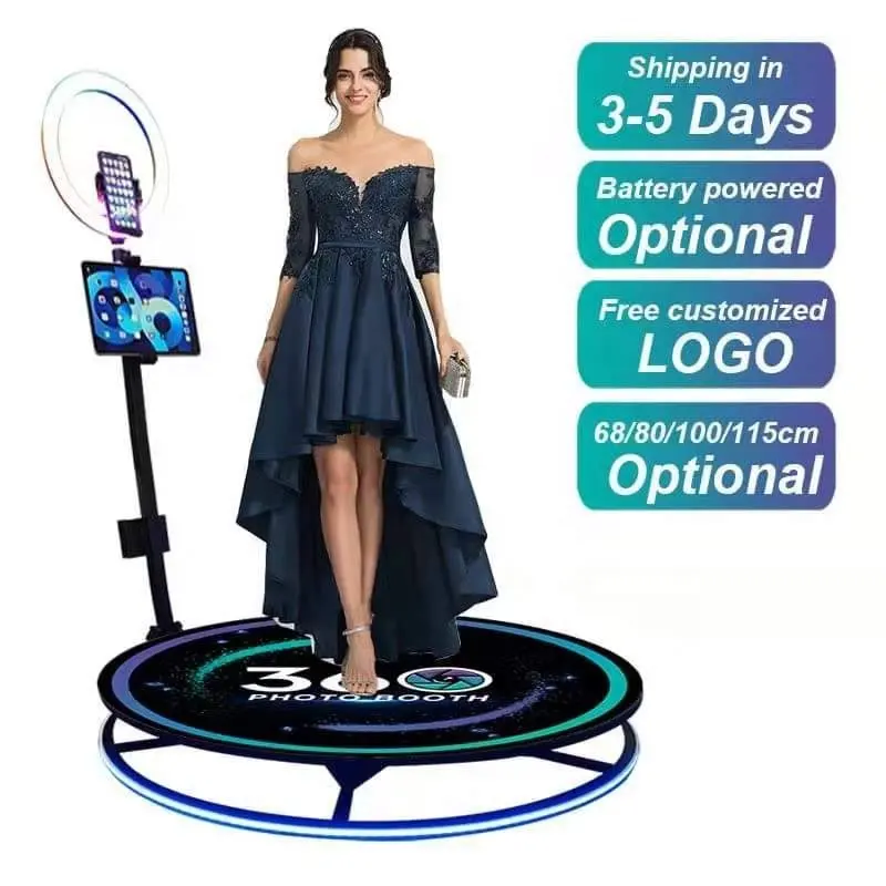 Romans Dropshipping 360 Degree Rotating Photo Booth 360 Photo Booth Photobooth Kiosk For Party Supplies