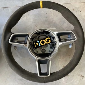 Volant en cuir et fibre de carbone personnalisé DOS pour Porsche 718 987.2 <span class=keywords><strong>Gt3</strong></span> <span class=keywords><strong>rs</strong></span> 2017. - Product Image 3