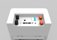 Batterie LiFePO4 Sliwan 25,6 V 300 Ah 7,68 kWh, batterie de stockage d'énergie portable avec roues pour alimentation de secours solaire, directement de l'usine