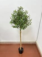 Décoration d'arbre vert artificiel pour la maison, plantes en pot artificielles pour le salon, ornements élégants pour la table à manger