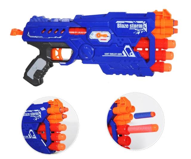 High Quality Outdoor Game Toy Gun Sniper Darts Blaster 2 Shooting Mode with 5 Blue Darts 5 Red Mega Darts