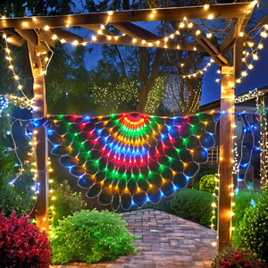 Cadena de luces navideñas para exteriores IP43, luz <span class=keywords><strong>LED</strong></span> de pavo real enchufable, decoración colorida para el hogar - Product Image 5