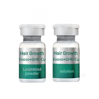 2billion Exos GHK-Cu Polvo Liofilizado para el Crecimiento del Cabello, Solución Profesional Anticaída, Estimulación de Folículos, Tratamiento de Regeneración