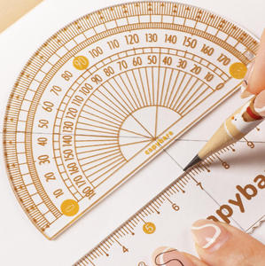 Nuovo Set di Compassi e Righelli per Esami, Righello Dritto, Compasso Triangolare, Set da 7 Pezzi con Goniometro e Righelli per Matematica e <span class=keywords><strong>Geometria</strong></span> - Product Image 5