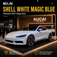 Film Vinyle Adhésif PET Blanc Magique Bleu Haute Qualité Anti-rayures pour Voiture – Vente Chaude