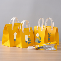 Sac de transport isotherme personnalisé en non-tissé avec doublure en aluminium pour plats à emporter et produits surgelés