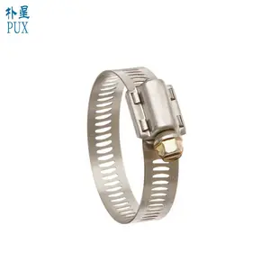 Stainless Steel High Torque Worm-Drive Heavy Duty Hose Clamp for Automobile Exhaust