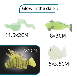 Jinying Nouveauté : Jouet Magique TPR Changeant de Couleur selon la Température, Modèle Animal Marin Luminescent dans l'Obscurité, Créature Océanique pour Enfants – Amusant et Ludique - Product Image 4
