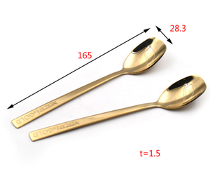 Cuillère à café dorée DFC308 pour mélanger les boissons - Product Image 3