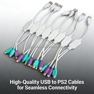 Cable Universal USB-C a PS2 con Conductores de Cobre Puro para Compatibilidad con Ratón y Teclado para PC - Product Image 3