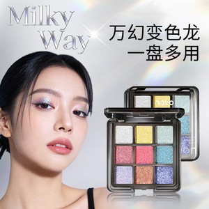 พาเลทอายแชโดว์ 9 สี กลิตเตอร์ ชิมเมอร์ เนื้อแมตต์ กันน้ำ เม็ดสีแน่น ผงแร่ธาตุ เหมาะกับทุกสีผิว - Product Image 2