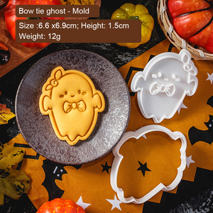 Halloween ma Biscuit Pastry fondant khuôn 3D nhựa Halloween <span class=keywords><strong>Cookie</strong></span> máy cắt và tem cho nướng bánh - Product Image 6