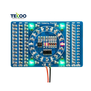 Maßgefertigte LED-Licht-Rundplatinen PCB-Montage Herstellung von Prototyp bis Massenproduktion auf FR4 PCBA - Product Image 5