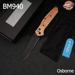 Cuchillo Plegable para Camping Tredknix BM940 OEM, Hoja de Acero Inoxidable S30V, Punta de Lanza, Mango de Aluminio, Grado Industrial, 0.3 Años - Product Image 1