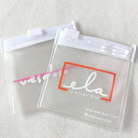 Accessoires en PVC personnalisés sac d'emballage en plastique pochette à bijoux de haute qualité avec étui à bijoux à fermeture éclair sac Ziplock
