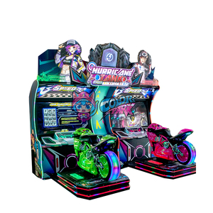 Machine de jeu d'arcade de course de motos à monnayeur, connectée <span class=keywords><strong>en</strong></span> <span class=keywords><strong>ligne</strong></span> pour deux joueurs, à vitesse extrême, pour parc d'attractions, <span class=keywords><strong>en</strong></span> promotion - Product Image 6