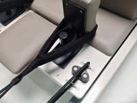 Barra de Apoyo para Pies de Madera de Roble con Acabado Pintado en Blanco de Alta Calidad para Pilates Reformer, Entrenamiento de Fuerza del Core para Uso en Estudio