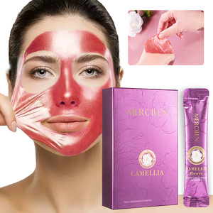 OEM/ODM MERCILEN Mascarilla facial y corporal Gran oferta Camelia Water Light Aceite esencial antiarrugas calmante con película suave - Product Image 1