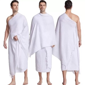 Ihram para Hombres, Juego de Toallas para Hajj e Ihram, 100% Microfibra Natural y Poliéster, Secado Rápido, Tejido de Color Sólido, Suave, Sin Costuras - Product Image 4