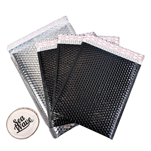 Bao bì đóng gói nhanh bằng nhôm tùy chỉnh, túi vận chuyển, túi bưu phẩm có lớp lót bong bóng, phong bì bạc, túi gửi hàng có lớp lót bong bóng in logo, số lượng đặt hàng tối thiểu thấp - Product Image 3