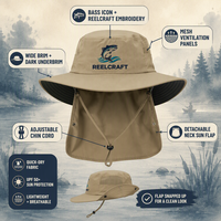 Chapeau Bob de Pêche Formel Personnalisé en Toile de Nylon Kaki Brodé pour Activités de Plein Air Unisexe Vente en Gros OEM