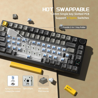 Garantie 1 an, clavier mécanique Ajazz AK820 PRO 4000 mAh, trois modes, compact 75 %, rétroéclairage RVB, 100 % anti-ghosting, clavier de jeu