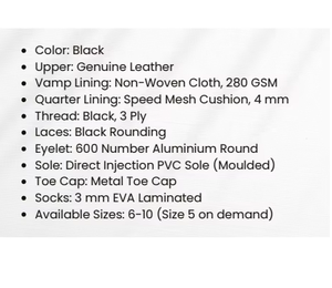 Zapatos de seguridad modernos de cuero genuino para hombre, construcción duradera, con cordones, suela resistente, cómodos para uso diario en el trabajo, estilo industrial. - Product Image 2