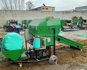 Máquina Envolvedora de Pacas Redondas <span class=keywords><strong>DEMA</strong></span> de Alta Eficiencia 2 en 1, Envolvedora de Heno y Paja, Operación Automática Controlada por PLC para Granja - Product Image 4
