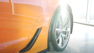 คู่บังโคลนล้อหลัง (ซ้ายและขวา) สำหรับ Chevrolet Corvette C7 2014-2019 ลายคาร์บอนไฟเบอร์สีดำเงา - Product Image 6