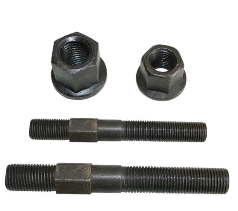 Astm A193 B7 Stud Bolt M6-M24เกรด4.8,6.8,8.8,10.9สลักเกลียวสีดำออกไซด์เหล็กกล้าคาร์บอนแบล็คออกไซด์