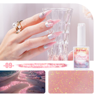 RS Nail 2026 Sampel Gratis Rubber Base Private Label 2 in 1 Hema Free Rubber Base Coat Gel Polish untuk Kuku Base Gel Coat