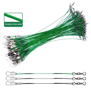 Semplice e Pratico: Lenza in Filo d'Acciaio da 3.9-11.8 pollici con Girella e Spinner, per la Pesca al Squalo e Accessori per la Pesca al Luccio - Product Image 3