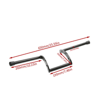 Vente en gros d'accessoires de moto rétro, guidon universel en forme de Z 22mm 7/8 pouces, guidon de moto