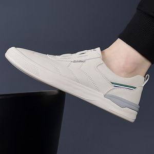 Nouvelles sandales décontractées monobloc pour hommes, tendance été 2026, polyvalentes, respirantes, à semelle souple, style baskets blanches - Product Image 2