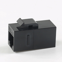 Acoplador en Línea UTP de 180 Grados para Montaje en Pared, Conector Keystone Cat5e/RJ45, Modelo Certificado KC-24-523 para Telecomunicaciones