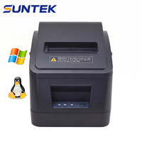 Impresora Inalámbrica de Recibos para Cocina SUNTEK, Impresora Térmica Inteligente de 80 mm con Soporte WiFi, Compatible con Sistemas Operativos Linux/Windows, en Stock