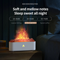 Hxtc88 humidificateur à brume fraîche à ultrasons 3D volcan glace feu flamme froide souffle de lave fissure Portable diffuseur d'arôme d'huile essentielle