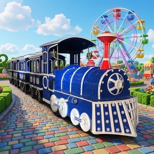 Treno Senza Binari in Fibra di Vetro, Velocità 0-20km/<span class=keywords><strong>h</strong></span>, Attrazione per Parchi Divertimento e Luna Park, per Adulti, Capacità Oltre 500kg - Product Image 5