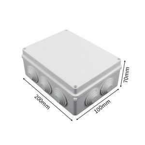 ABS IP65 防水端子箱、ゴム栓付き屋外電気機器用ジャンクションボックス 200*100*70mm - Product Image 1
