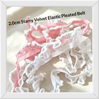 0187/20 Velours étoilé teintable, éco-responsable, toutes couleurs, pour vêtements de poupée, couture, attaches pour cheveux, jouets, fait main, élastique, dentelle à volants, nylon