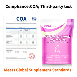 Inositol en Polvo OEM para Equilibrio Hormonal y Salud Ovárica, Almacén FBA Optimizado, Suministro Estable, Prueba COA de Terceros - Product Image 5