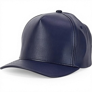Custom Athleisure Leather Baseball <b>Cap</b> Breathable Sweatband 5 Panel Leather Sports <b>Hat</b> Custom Golf <b>Cap</b> - Product Image 1