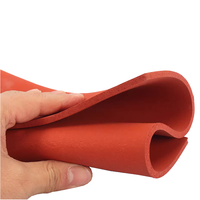 Plaque en mousse de silicone résistante aux hautes températures pour machine de transfert thermique, avec support adhésif, absorption des chocs et mousse d'étanchéité