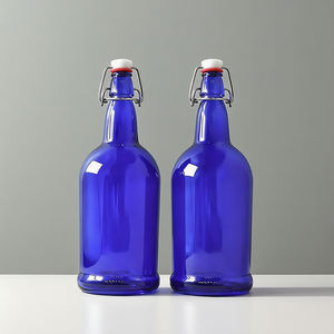 Venta al por mayor botellas de cerveza de vidrio vacías con tapa 1000ml de vidrio botellas de vino vacías Brandy whisky Vodka botella de vidrio - Product Image 1