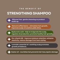 Shampoo pour cheveux à base de grains de café 2 en 1 original, protège les cheveux fragiles, nourrit les cheveux