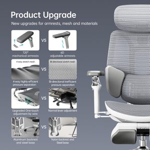 Silla de Oficina/Gaming Ergonómica Moderna <span class=keywords><strong>Hbada</strong></span> E3 Ultra+ Structure Master Mesh 100% Original con Reposapiés - Product Image 2