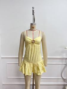 Robe d'été 2026 à col halter, jupe courte à volants audacieuse et sexy - Product Image 3