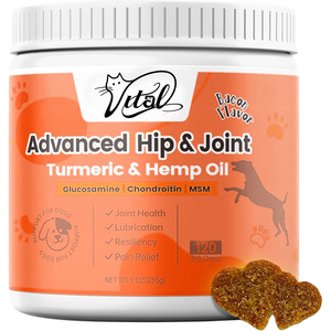 Hunde immune Unterstützung Soft Chews-Advanced Joint Health <span class=keywords><strong>Supplement</strong></span> Glucosamin Kurkuma Hanföl 120 Count Fast Absorption - Product Image 1