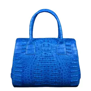 Crocodile Handbags Women Exotic Bags Ladies Luxury Leather Purse Brand Designer Bags Factory Blue Fashion for Girl Cover CN;GUA